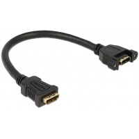 Kabel HDMI(F)->HDMI(F) Panel Montażowy 0,25m Delock