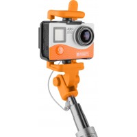 Selfie Stick Monopod Przewodowy Extreme Media SF-20W Pomarańczowy