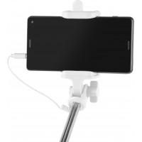 Selfie Stick Monopod Przewodowy Extreme Media SF-20W Biały