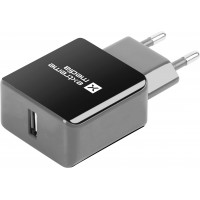 Ładowarka Adapter Napięcia 230v->USB 5V/1,2A 1-Port Czarno-Szara Blister Extreme Media