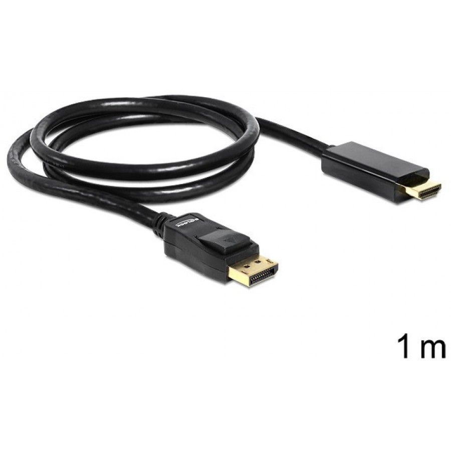 Kabel Displayport M->HDMI M 1m Gold Delock