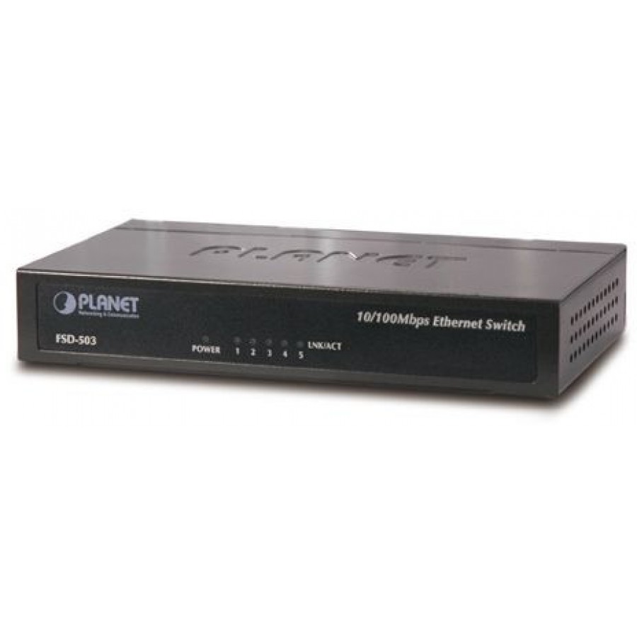 Switch Planet Fsd-503 5-Port 100Mb/s Soho Desktop