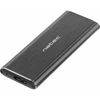 Obudowa HDD Zewnętrzna Sata Natec Rhino M.2 USB 3.0 Aluminium Black Slim