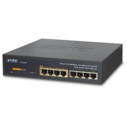 Switch Planet Fsd-804p-Eu 8-Port 100Mb/s+4port Poe Niezarządzalny Desktop Rack