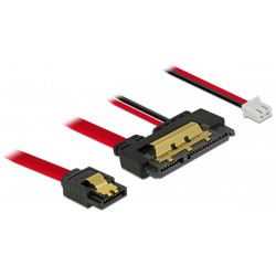 Kabel Sata III 22pin ->SATA 7pin + 2pin Power 30cm (6 Gb/s) (5 V) Delock