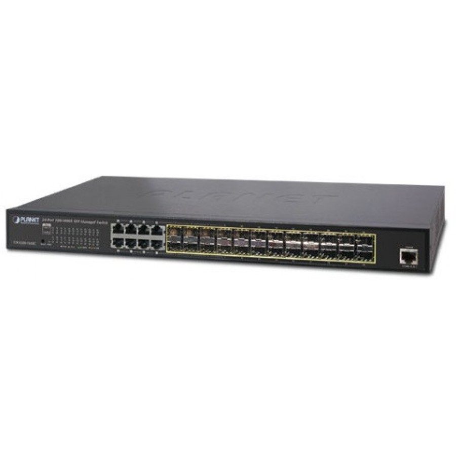 Switch Planet GS-5220-16S8CR 24-Port 1000base-X SFP+8port TP Zarządzalny Zasilanie AC/DC