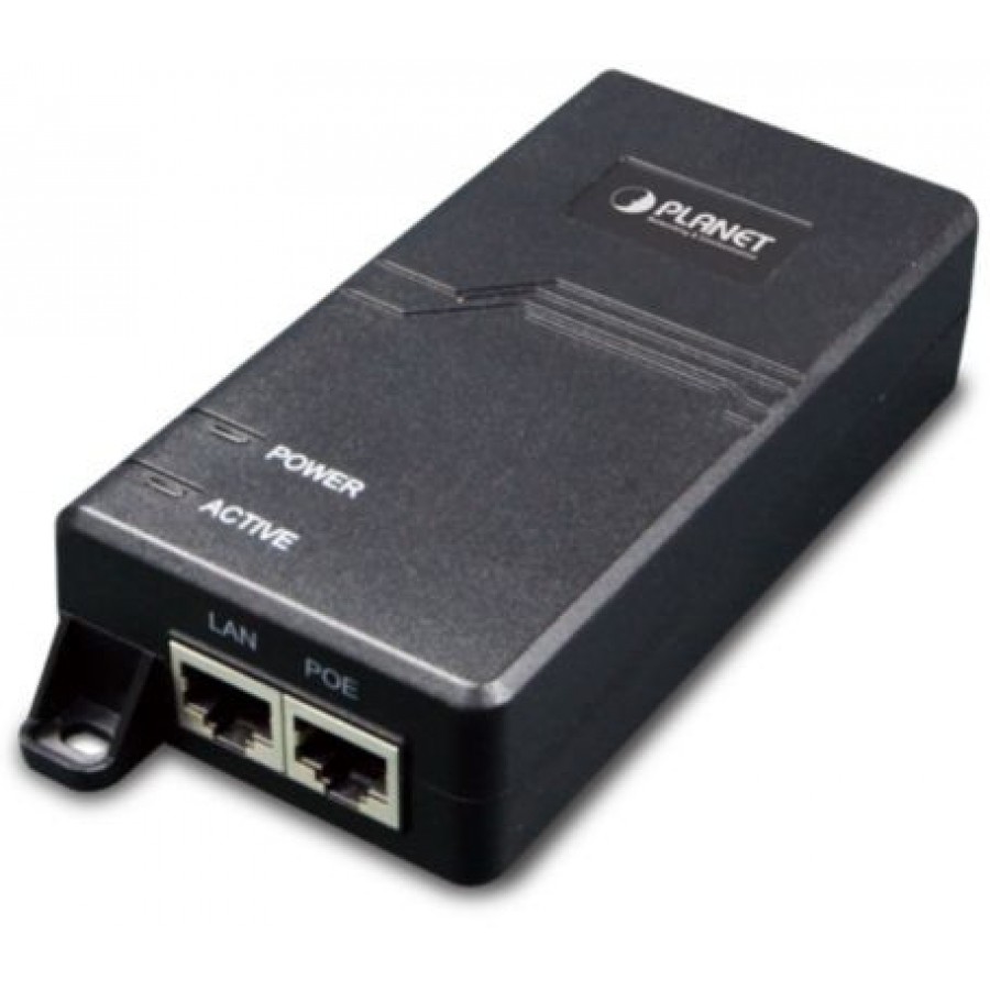 Poe Injector Planet Poe-164-Eu 1-Port Rj-45 Stp Data 1-Port Rj-45 Stp Poe 30w