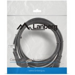 Kabel Zasilający CEE 7/7->IEC 320 C13 3m VDE Czarny Lanberg Ca-C13c-11cc-0030-Bk