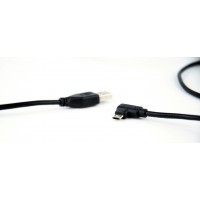 Kabel USB Micro Am-Bm 2.0 1.8m Kątowy Easy-Micro Czarny GMB