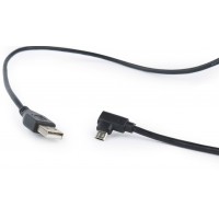 Kabel USB Micro Am-Bm 2.0 1.8m Kątowy Easy-Micro Czarny GMB