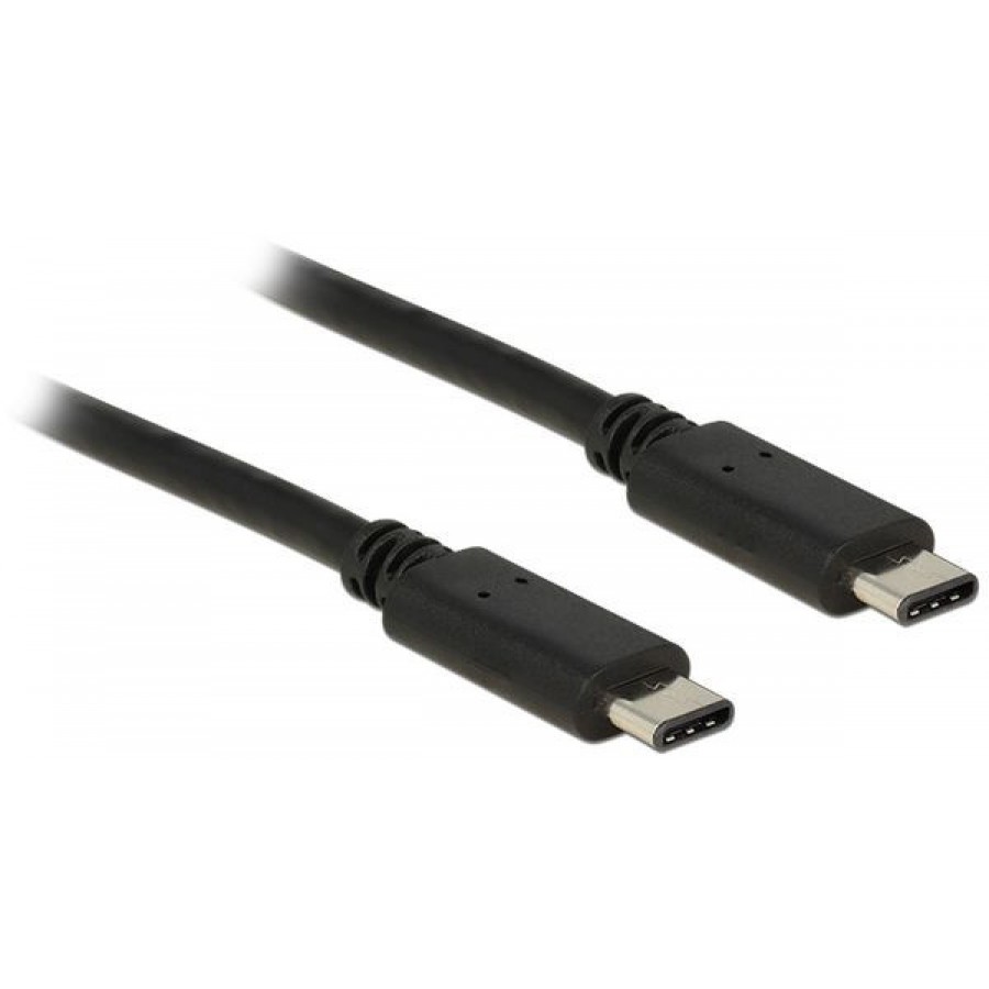 Kabel USB Type-C(M)-USB Type-C(M) 2.0 50cm Black Delock