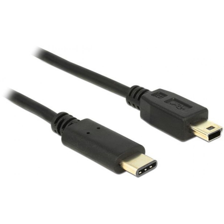 Kabel USB-C(M)->Mini-B(M) 2.0 2m Czarny Delock