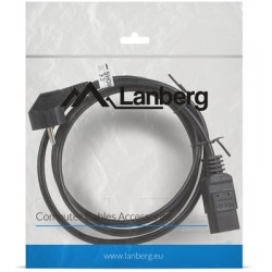 Kabel Zasilający CEE 7/7->IEC 320 C19 16a 1.8m VDE Czarny Lanberg Ca-C19c-10cc-0018-Bk