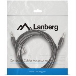 Kabel Stereo Minijack(M)->Minijack(M) 2m Lanberg Ca-Mjmj-10cc-0020-Bk