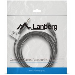 Kabel Stereo Minijack(M)->Minijack(F) 2m Lanberg Ca-Mjfj-10cc-0020-Bk