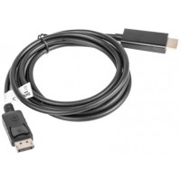 Kabel Displayport(M)->HDMI 1.8m Czarny Lanberg CA-DPHD-10CC-0018-Bk