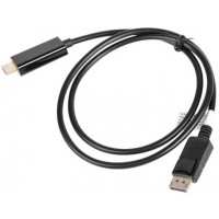 Kabel Displayport(M)->HDMI 1m Czarny Lanberg CA-DPHD-10CC-0010-BK