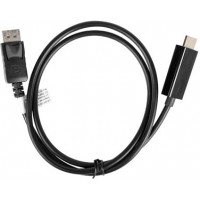 Kabel Displayport(M)->HDMI 1m Czarny Lanberg CA-DPHD-10CC-0010-BK