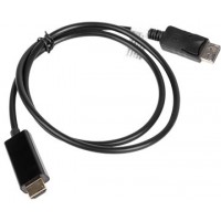 Kabel Displayport(M)->HDMI 1m Czarny Lanberg CA-DPHD-10CC-0010-BK