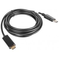 Kabel Displayport(M)->HDMI 3m Czarny Lanberg CA-DPHD-10CC-0030-BK