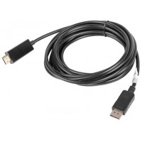 Kabel Displayport(M)->HDMI 5m Czarny Lanberg CA-DPHD-10CC-0050-BK