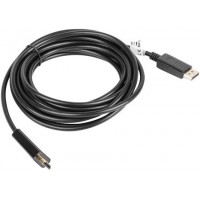 Kabel Displayport(M)->HDMI 5m Czarny Lanberg CA-DPHD-10CC-0050-BK