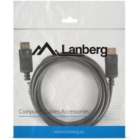 Kabel Displayport M/M 3m 4k Czarny Lanberg CA-DPDP-10CC-0030-BK