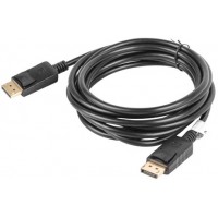 Kabel Displayport M/M 3m 4k Czarny Lanberg CA-DPDP-10CC-0030-BK