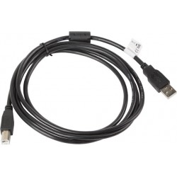 Kabel USB 2.0 Am-Bm Ferryt Czarny 1.8m Lanberg Ca-USBa-11cc-0018-Bk