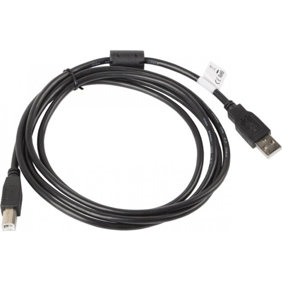 Kabel USB 2.0 Am-Bm Ferryt Czarny 1.8m Lanberg Ca-USBa-11cc-0018-Bk