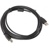 Kabel USB 2.0 Am-Bm Ferryt Czarny 3m Lanberg Ca-USBa-11cc-0030-Bk