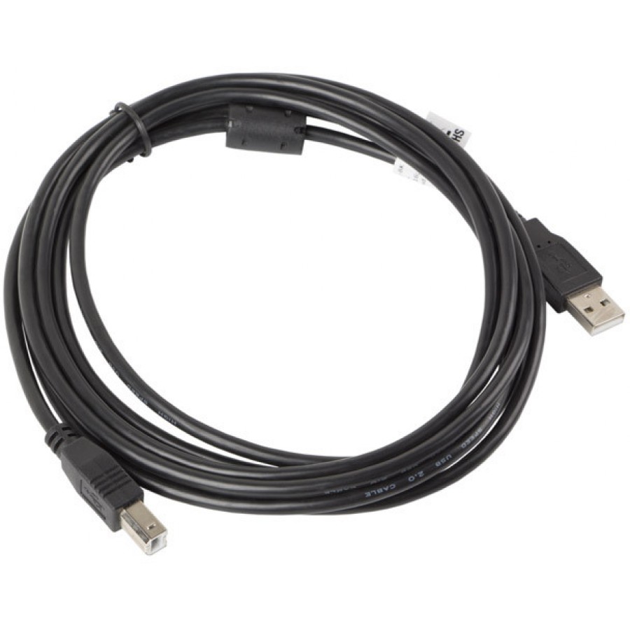 Kabel USB 2.0 Am-Bm Ferryt Czarny 3m Lanberg Ca-USBa-11cc-0030-Bk