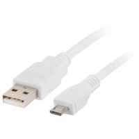 Kabel USB 2.0 Micro Am-Mbm5p Biały 30cm Lanberg CA-USBM-10CC-0003-W