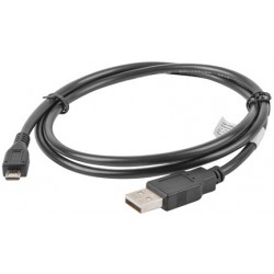 Kabel USB 2.0 Micro Am-Mbm5p Czarny 1m Lanberg Ca-USBm-10cc-0010-Bk