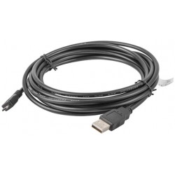 Kabel USB 2.0 Micro Am-Mbm5p Czarny 3m Lanberg Ca-USBm-10cc-0030-Bk