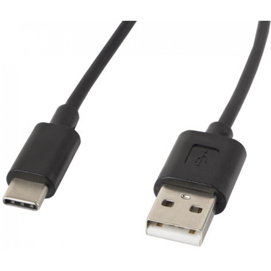 Kabel USB 2.0 Type-C(M)-Am Czarny 1.8m Lanberg Ca-USBo-10cc-0018-Bk