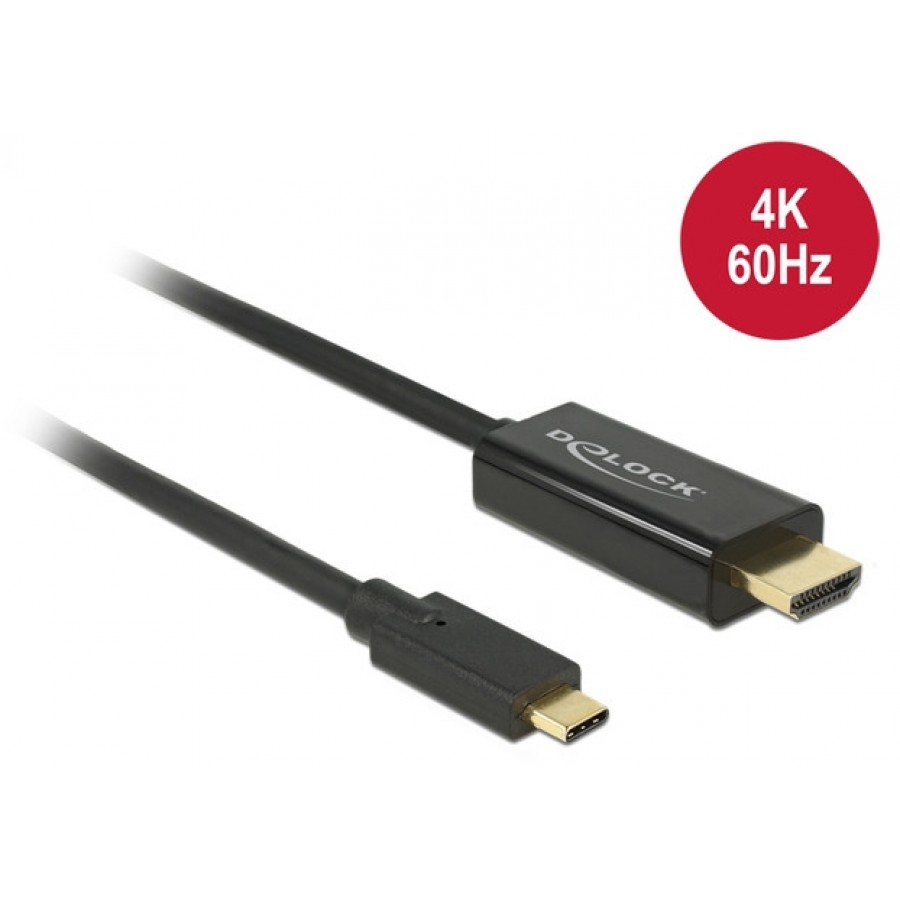 Kabel USB Type-C(M)-HDMI(M) 1m Tryb Alternatywny DP 4k 60 Hz Delock