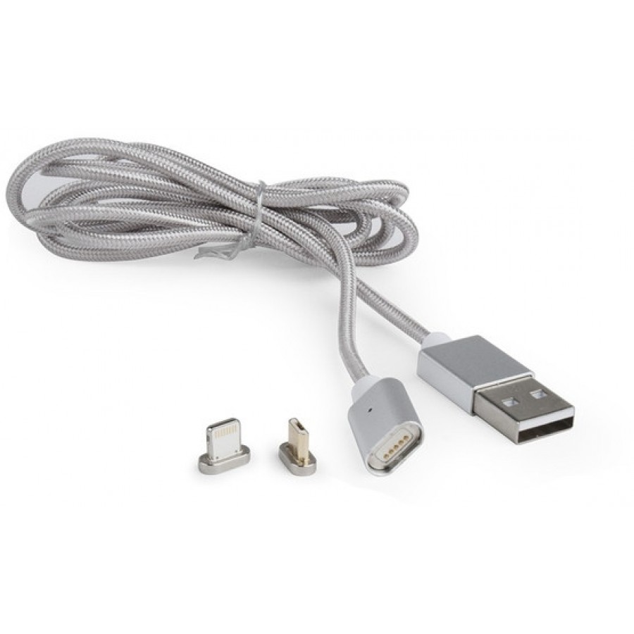 Kabel USB Micro + Lightning Magnetyczny Combo 2.0 1 M Gembird