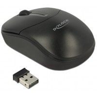 Mysz Optyczna 1-Scroll Wireless Black Delock