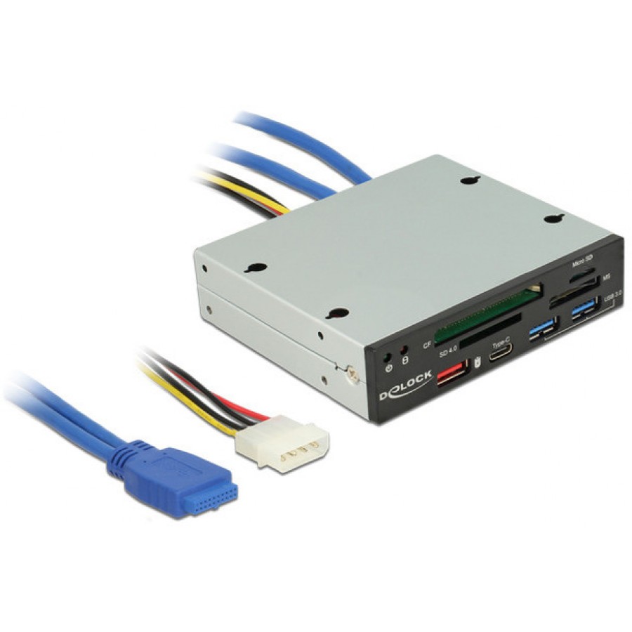 Frontpanel Delock 2xUSB 3.1/1xUSB 3.1 Type-C/1xUSB/Czytnik Kart