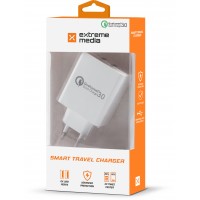 Ładowarka Sieciowa 230V->2xUSB Z Quick Charge 3.0 Natec Extreme Media