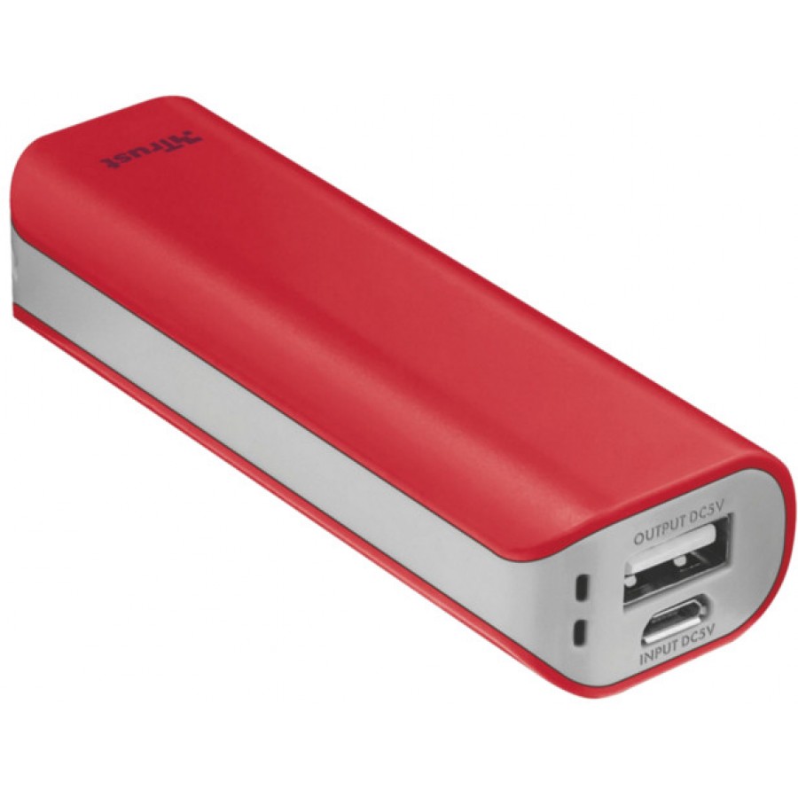 Power Bank Trust Primo Czerwony 2200mAh