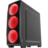 Obudowa Genesis Titan 750 Red Midi Tower Z Oknem, Reg. Obr., USB 3.0, Bez Zasilacza