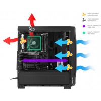 Obudowa Genesis Titan 750 Green Midi Tower Z Oknem, Reg. Obr., USB 3.0, Bez Zasilacza