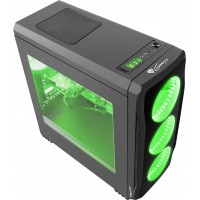 Obudowa Genesis Titan 750 Green Midi Tower Z Oknem, Reg. Obr., USB 3.0, Bez Zasilacza