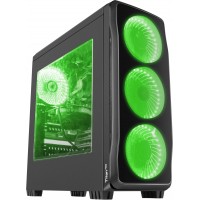 Obudowa Genesis Titan 750 Green Midi Tower Z Oknem, Reg. Obr., USB 3.0, Bez Zasilacza