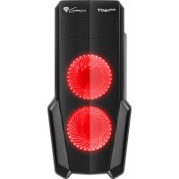 Obudowa Genesis Titan 800 Red Midi Tower Z Oknem, USB 3.0, Bez Zasilacza