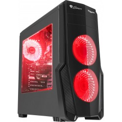 Obudowa Genesis Titan 800 Red Midi Tower Z Oknem, USB 3.0, Bez Zasilacza