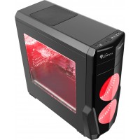 Obudowa Genesis Titan 800 Red Midi Tower Z Oknem, USB 3.0, Bez Zasilacza