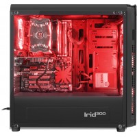 Obudowa Genesis Irid 300 Red Midi Tower Z Oknem, Reg. Obr., USB 3.0, Bez Zasilacza